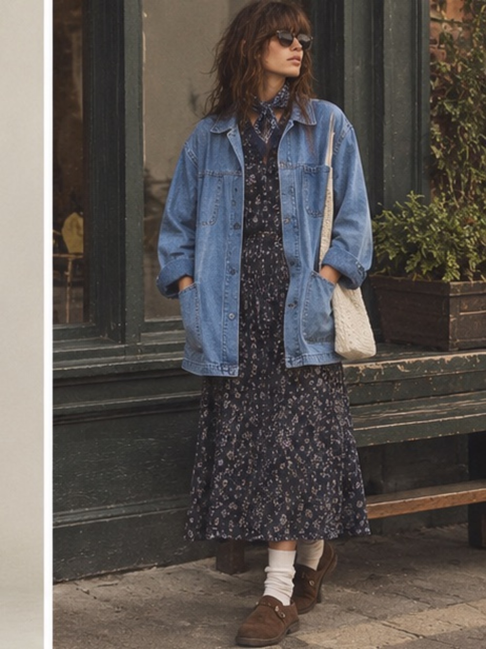 Denim Button-Front Chore Jacket - Picture 3 of 15